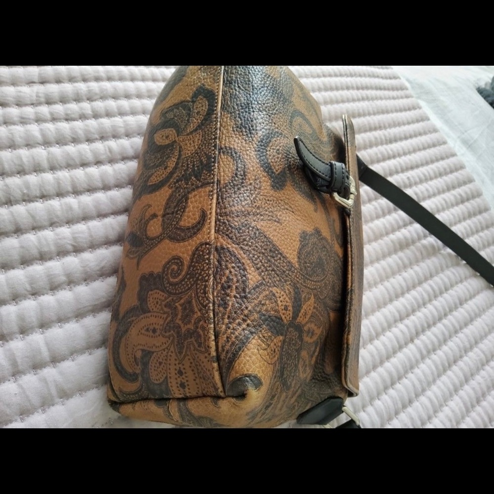 Etro Crossbody Small Bag Brown and Black Paisley - Picture 9 of 10
